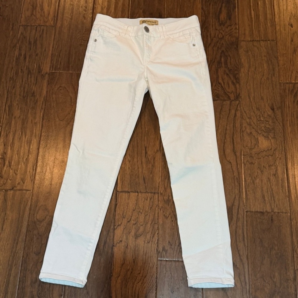 Democracy Ab Technology Skinny Jeans Womens 2 White Slim Fit Stretch Denim